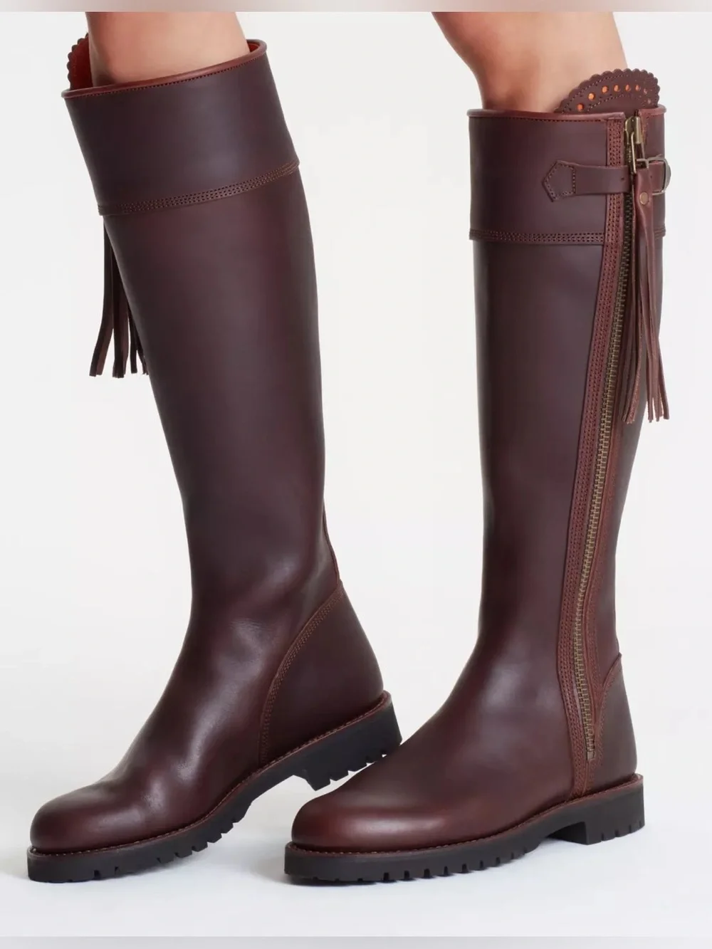 PENELOPE CHILVERS Knee High Tassel Boots